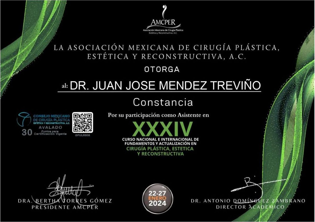 Constancia: XXXIV Curso Nacional e Internacional